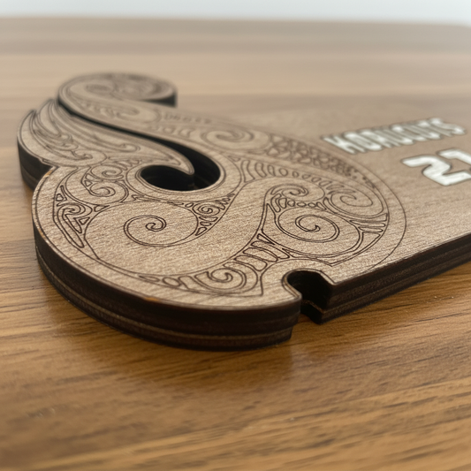 Koru Key Holder ā Zoomed In Close-up