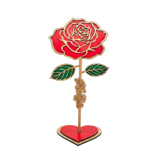 Wooden Rose - Centred & Rotated