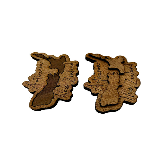 Aotearoa New Zealand Fridge Magnets - Set of 2