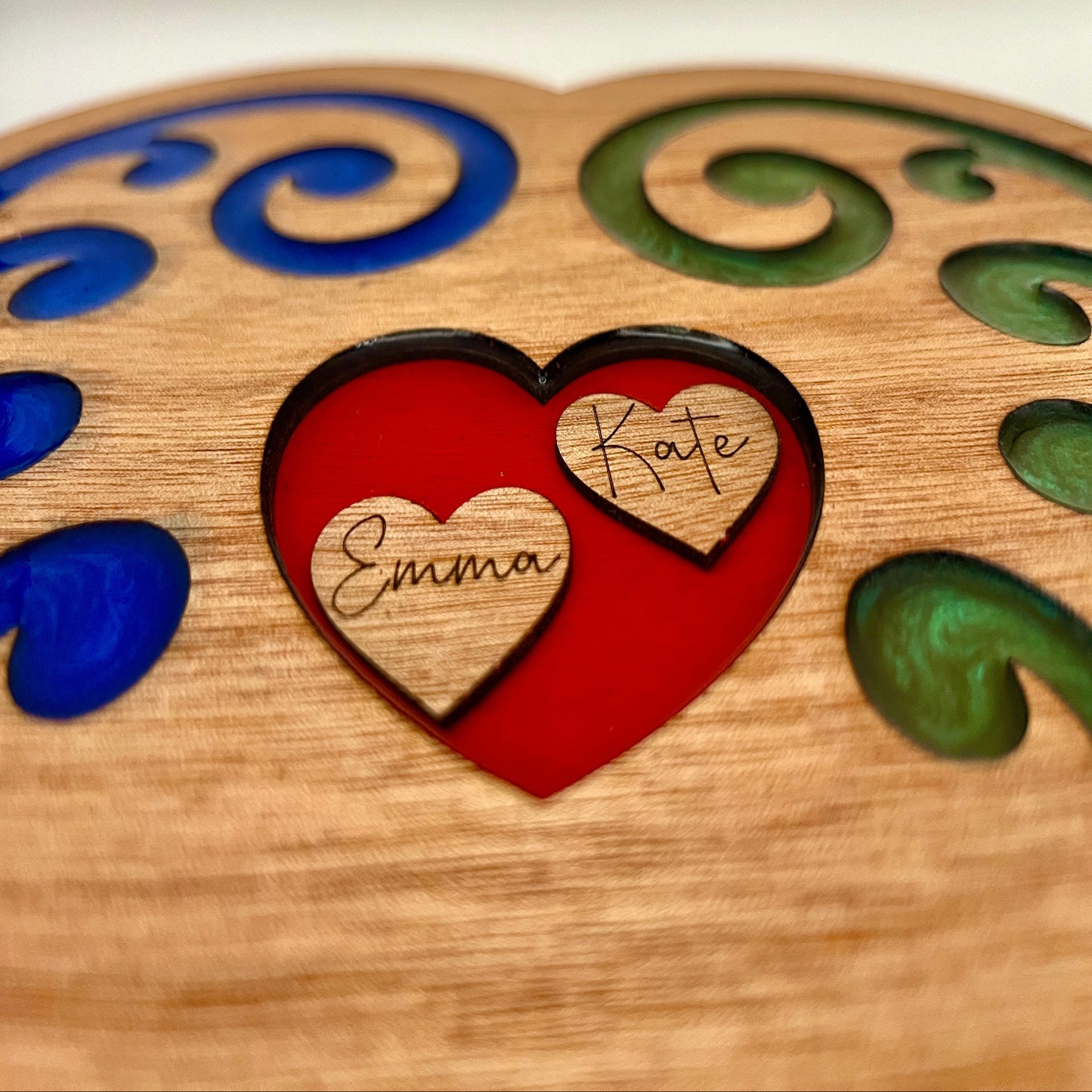 Personalised Koru Heart