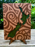 Aotearoa New Zealand Map Resin | NZ-Made Wall Art