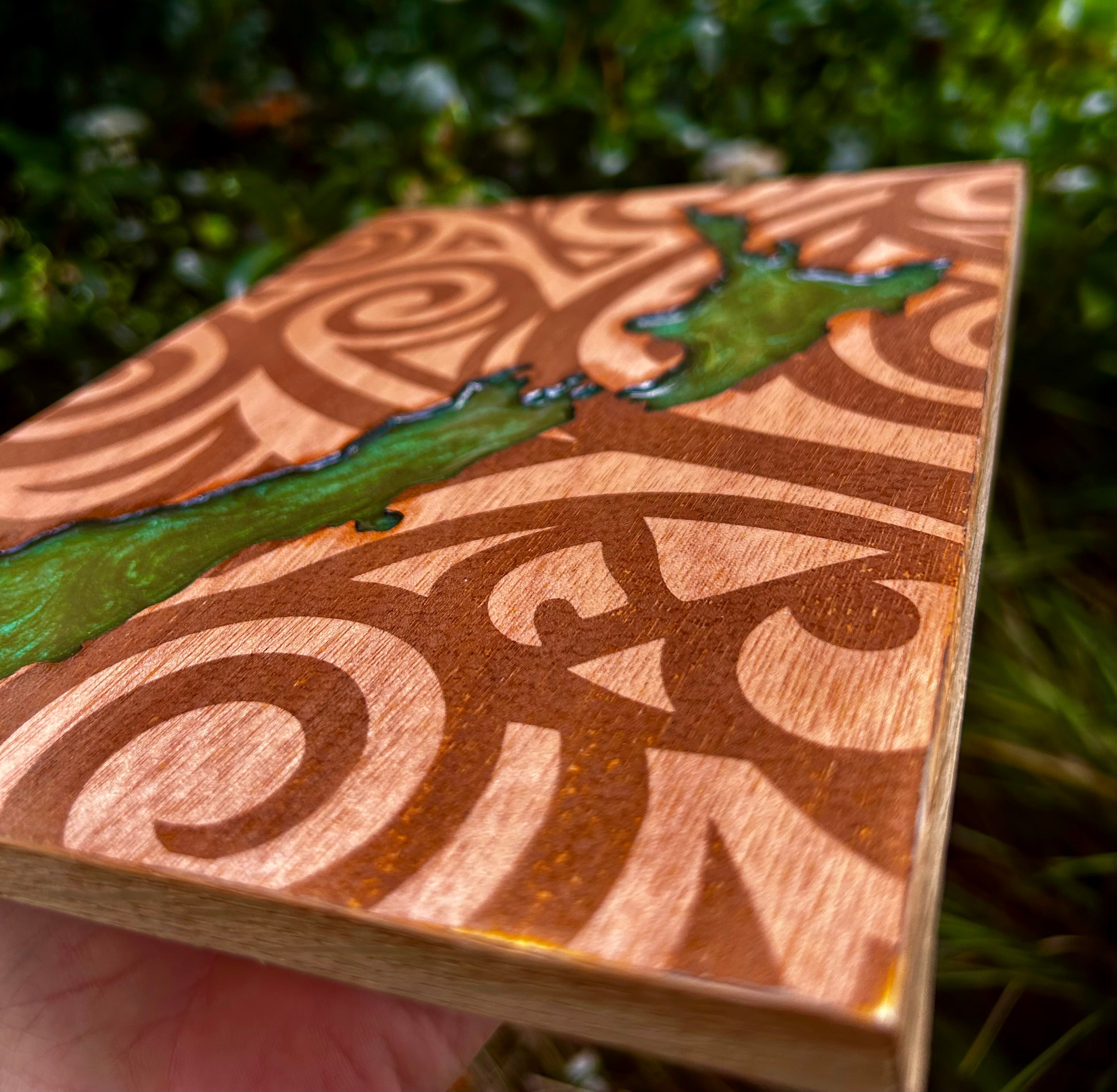 Aotearoa New Zealand Map Resin | NZ-Made Wall Art