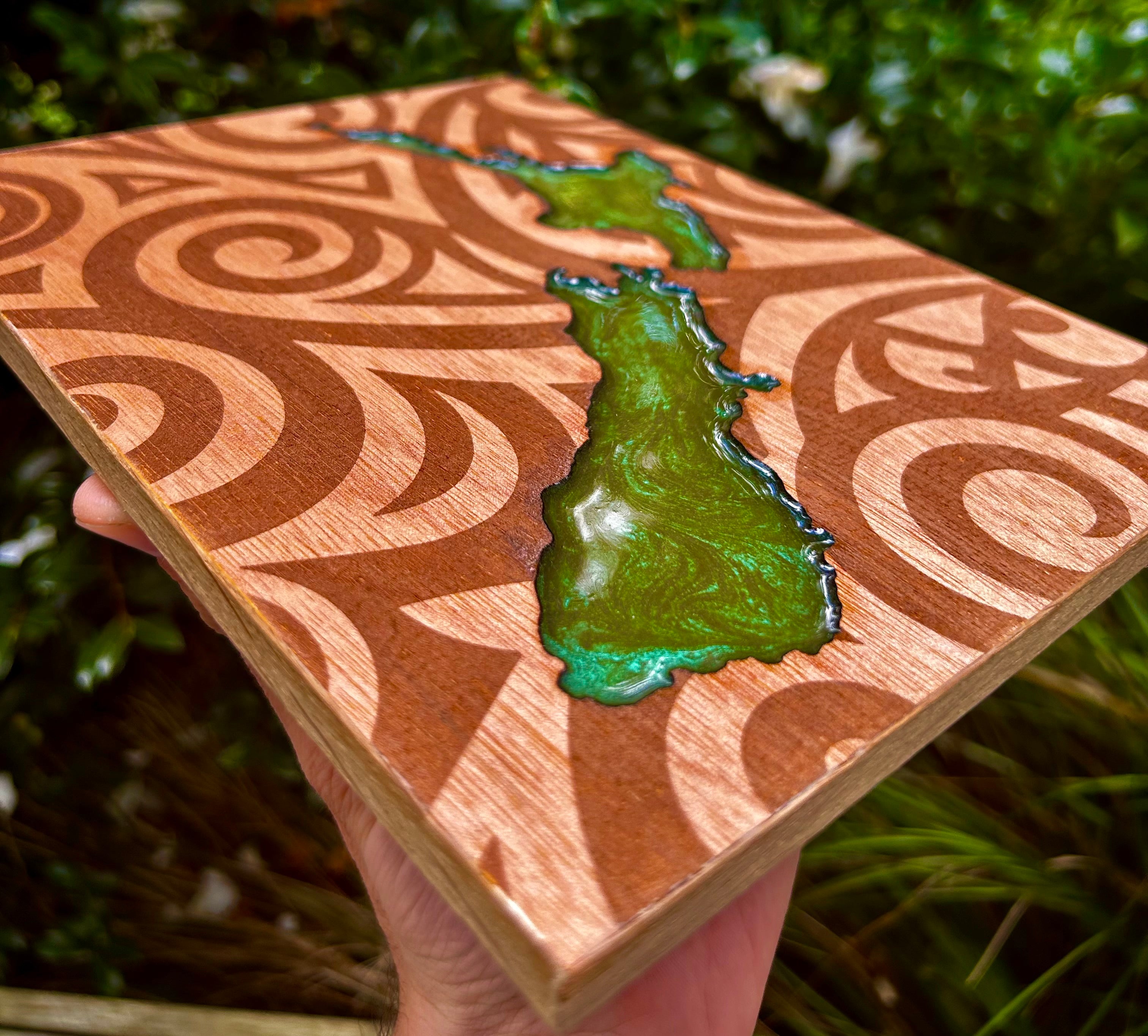 Aotearoa New Zealand Map Resin | NZ-Made Wall Art