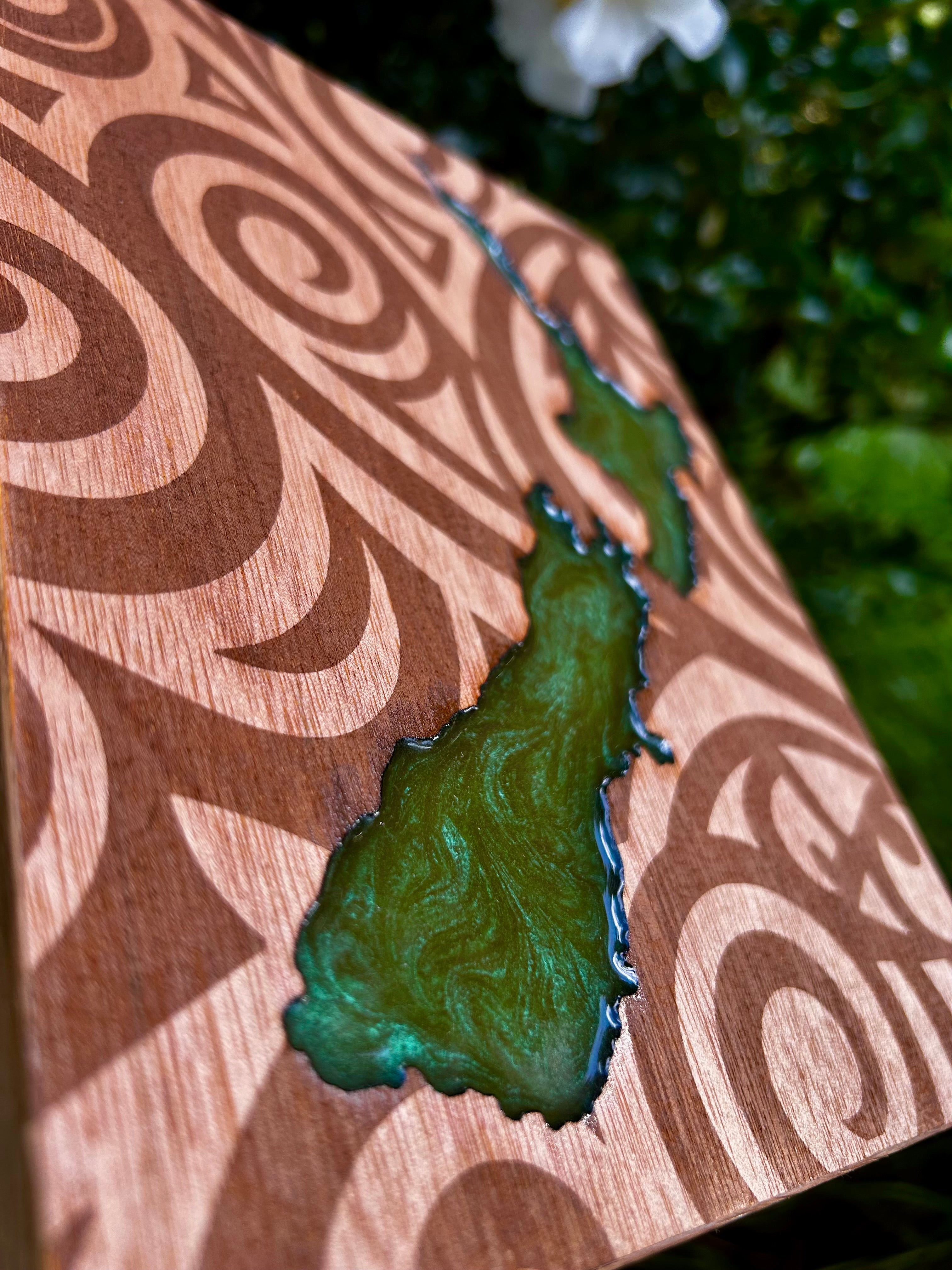 Aotearoa New Zealand Map Resin | NZ-Made Wall Art