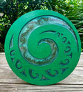 Koru Wall Art |  Layer Plywood with Resin Paua Effect
