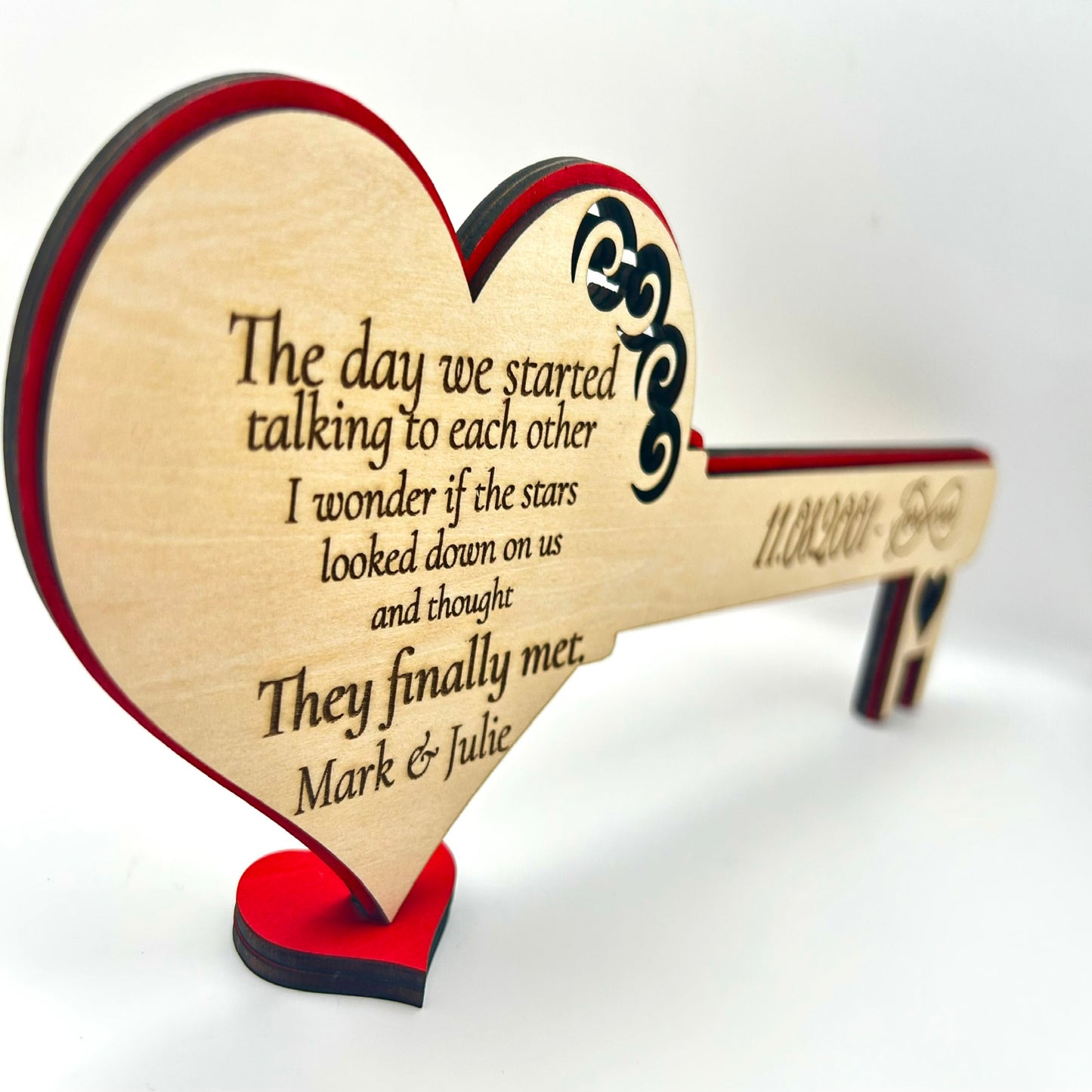 Custom Engraved Anniversary key