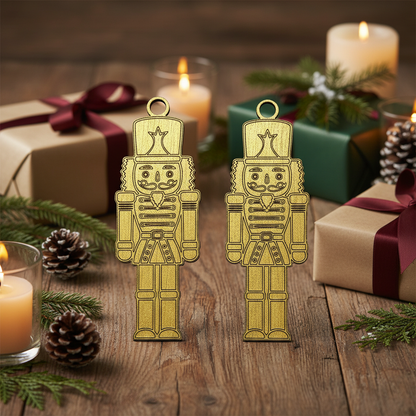 Christmas gift table scene