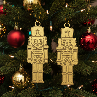 Christmas tree ornament scene