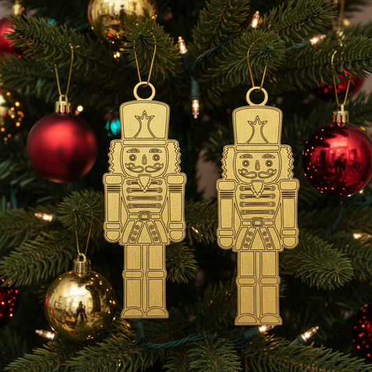 Christmas tree ornament scene