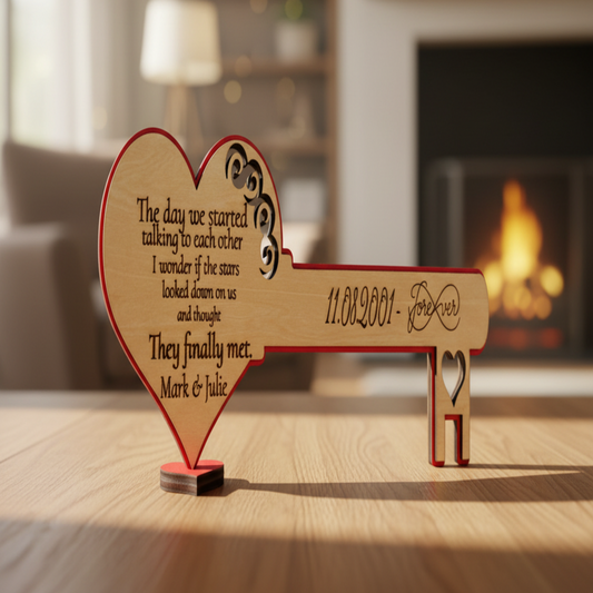 Custom Engraved Anniversary Key - Lifestyle
