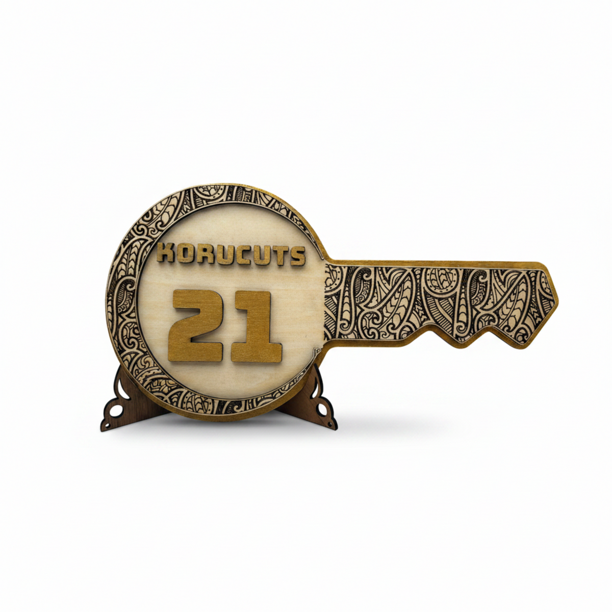 Personalised Anniversary Key Koru