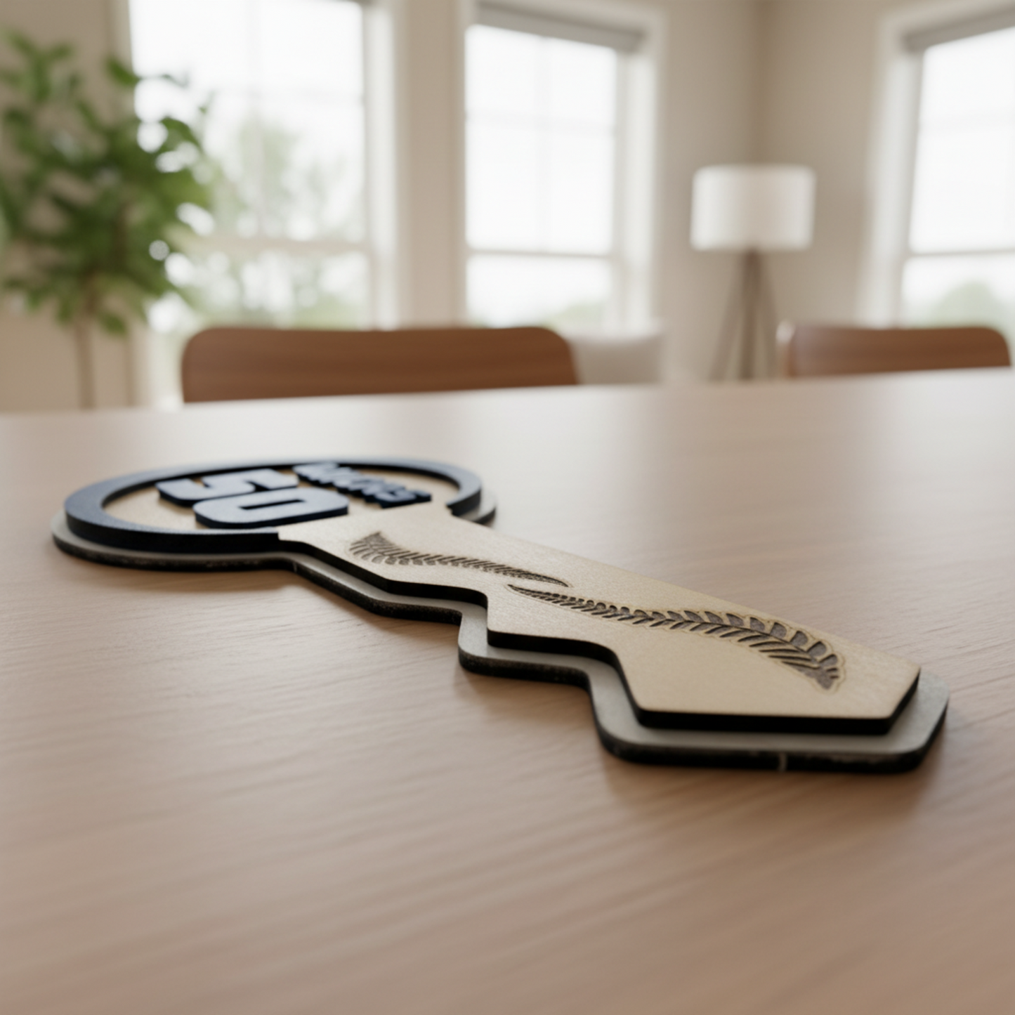 Personalised Anniversary Key Fern