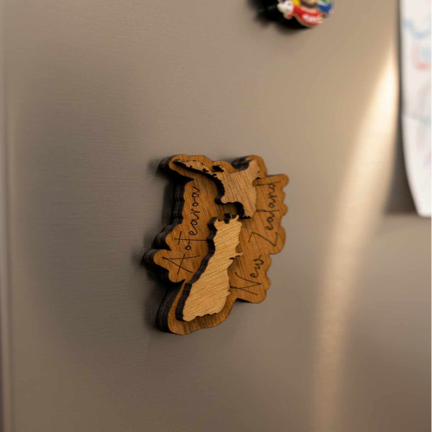 NZ magnet on kitchen fridge