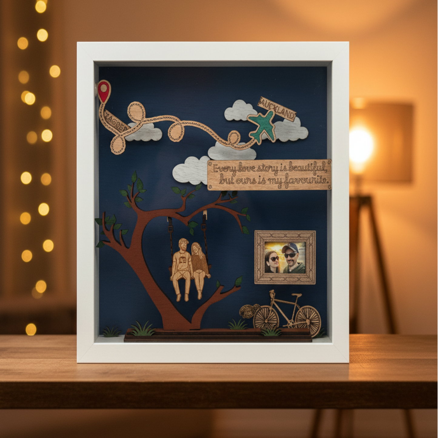 Shadow box front-on warm cosy room